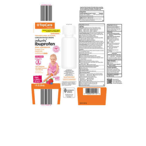 TopCare Ibuprofen, Infants', 50 mg, Berry Flavor