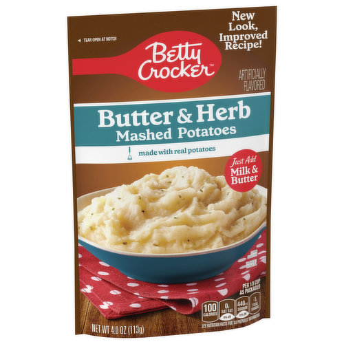 Betty Crocker Mashed Potatoes, Butter & Herb