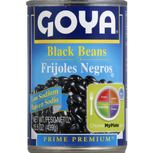Goya Black Beans, Low Sodium