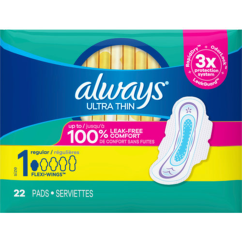  Always Anti-Bunch Xtra Protection, Panty Liners For Women,  Light Absorbency, Regular Length, Leakguard + Rapiddry, Unsented, 100 Count  (Packaging May Vary) : Health & Household