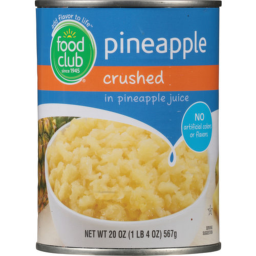 Food Club Pineapple, Crushed