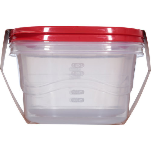 Rubbermaid TakeAlongs Containers + Lids, Deep Square - 2 containers + lids