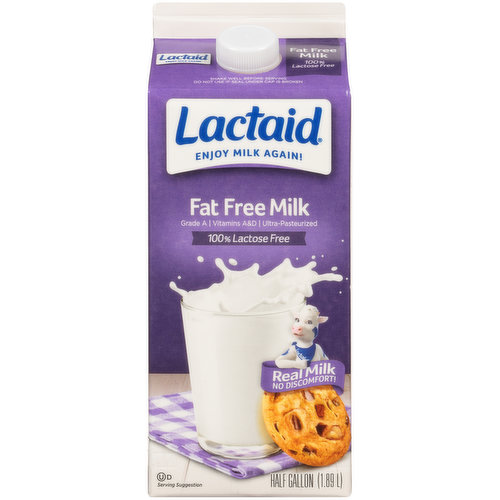 Lactaid 100 Lactose Free Fat Free Milk 6859