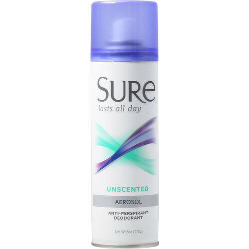 Sure Anti-Perspirant Deodorant, Unscented