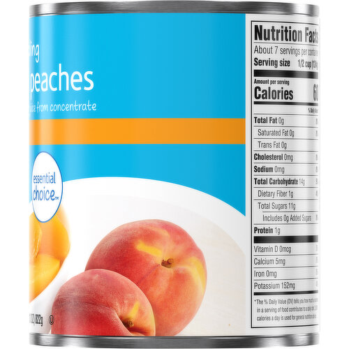 Food Club Peaches, in Juice, Sliced, Yellow Cling