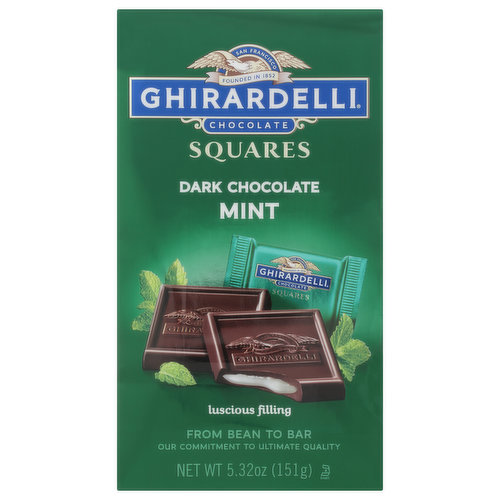 Ghirardelli Dark Chocolate Squares, Mint