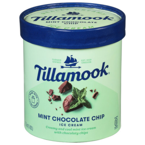 Tillamook Ice Cream, Mint Chocolate Chip