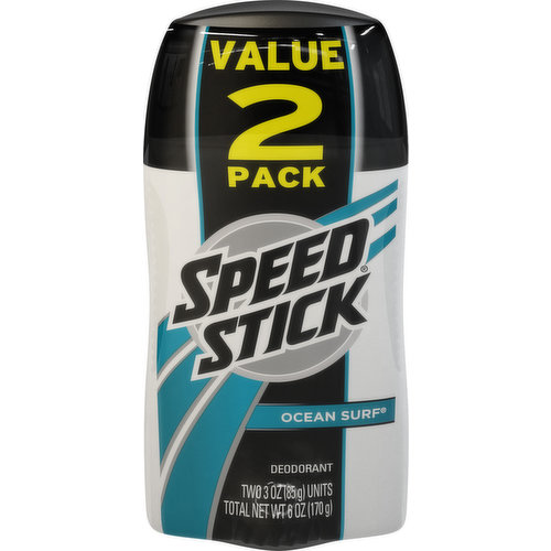 Speed Stick Deodorant, 2 Value Pack