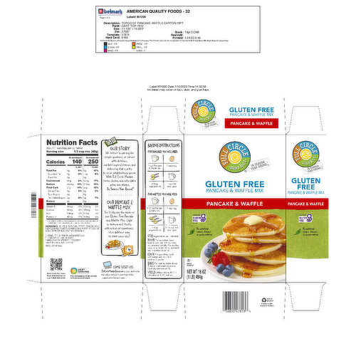 Full Circle Market Pancake & Waffle Mix, Gluten Free