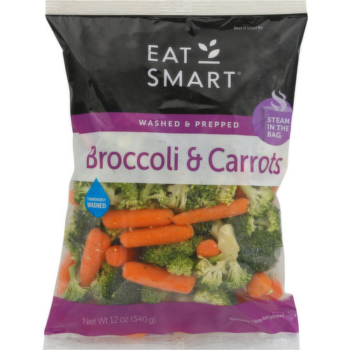 Eat Smart Broccoli & Carrots, Steam in the Bag