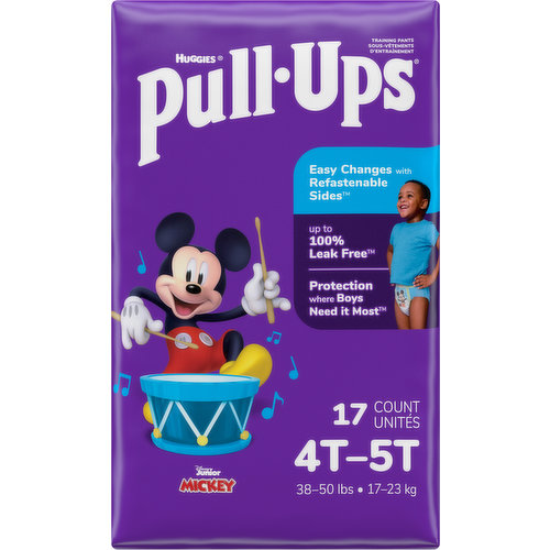 Huggies Pull-Ups Girls' Potty Training Pants, 60 Count, 4T-5T (38