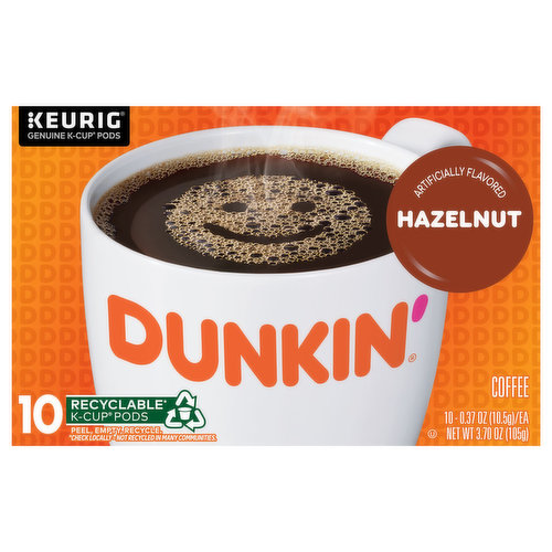 Dunkin' Coffee, Hazelnut, K-Cup Pods