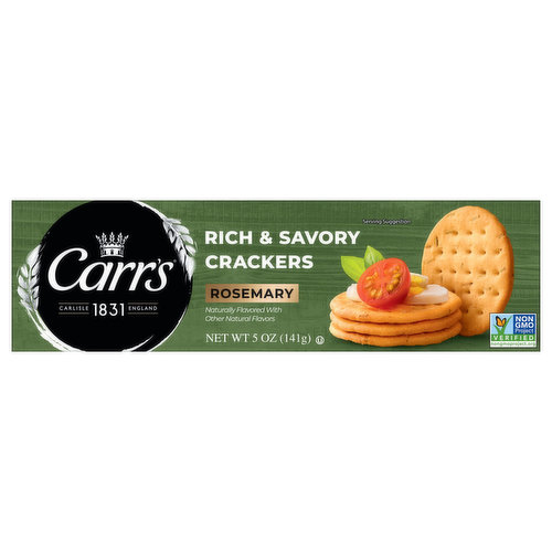 Carr's Crackers, Rosemary, Rich & Savory