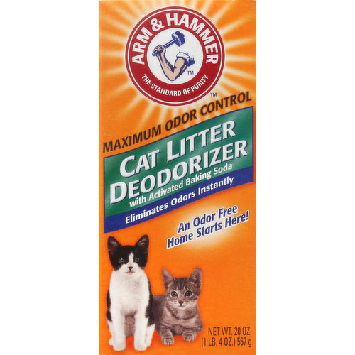 Arm & Hammer Cat Litter Deodorizer, with Activated Baking Soda