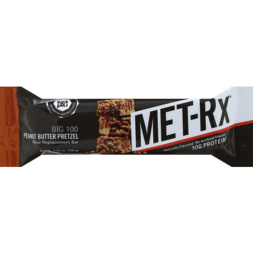 MET Rx Meal Replacement Bar, Peanut Butter Pretzel