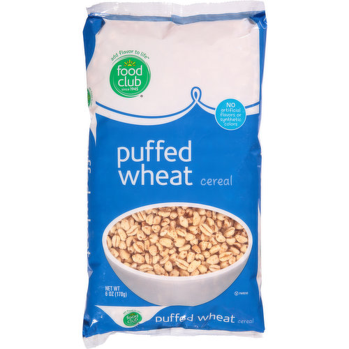 Food Club Cereal, Puffed Wheat
