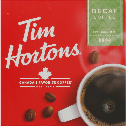  Tim Hortons Decaf, Medium Roast Coffee, Single-Serve K