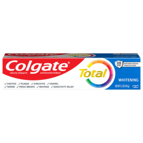 Colgate Toothpaste, Whitening, Gel