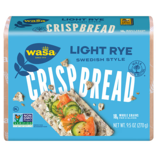 Wasa Crispbread, Light Rye, Swedish Style