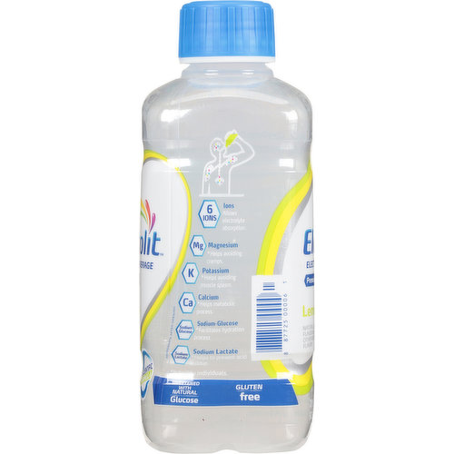 Electrolit Electrolyte Beverage, Lemon-Lime, Premium Hydration