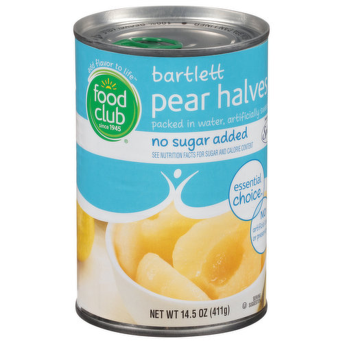 Food Club Pear Halves, Bartlett