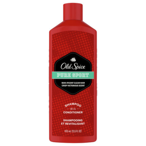 Old Spice Shampoo & Conditioner, 2 in 1, Pure Sport