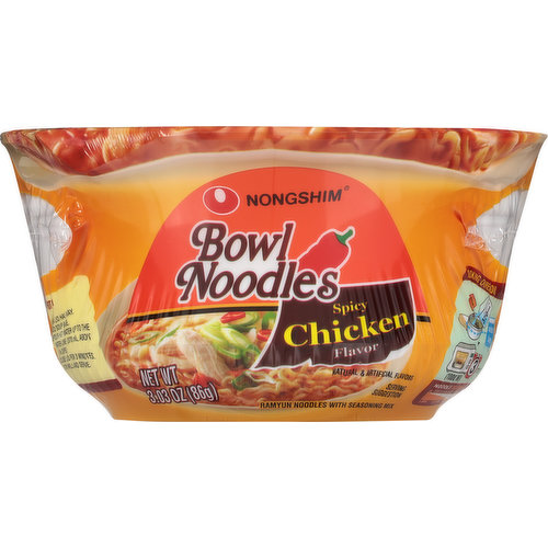 Nongshim Hot & Spicy Noodle Bowl - 3.03 Oz - Vons