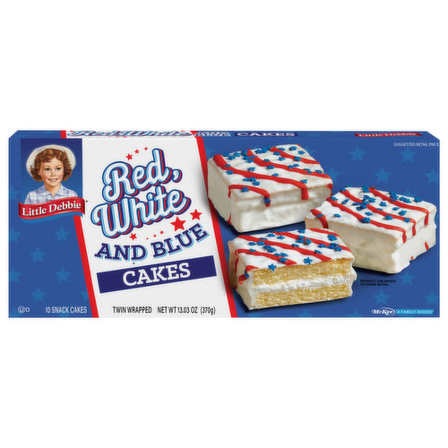 Little Debbie Cakes, Red White and Blue, Twin Wrapped