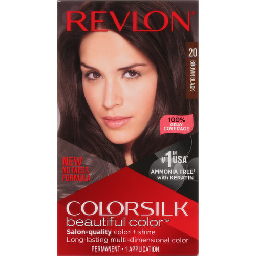 Revlon Permanent Hair Color, Brown Black 20