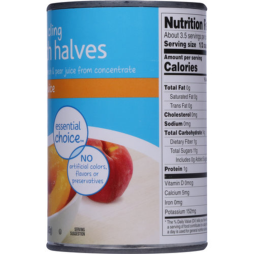 Food Club Peach Halves, Yellow Cling