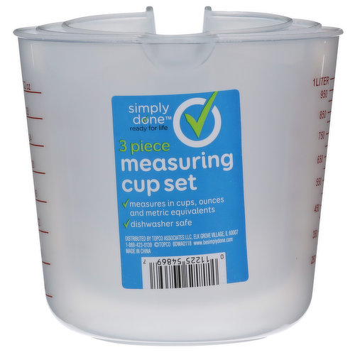 Simply Done 3 Piece Measuring Cup Set