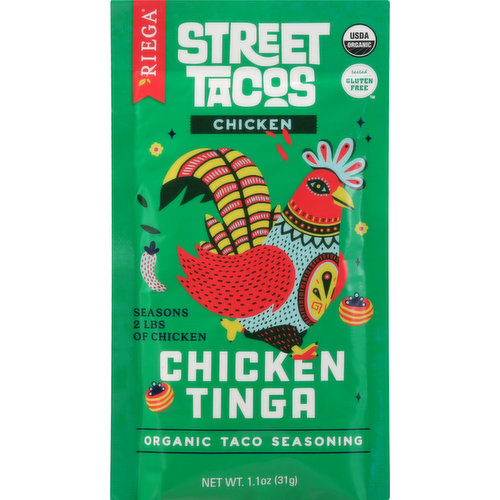 Riega Taco Seasoning, Organic, Chicken