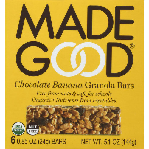 MadeGood Granola Bars, Chocolate Banana