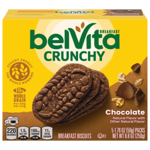 belVita Breakfast Biscuits, Chocolate, Crunchy