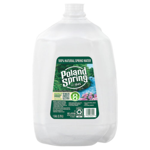 Poland Spring Spring Water, 100% Natural