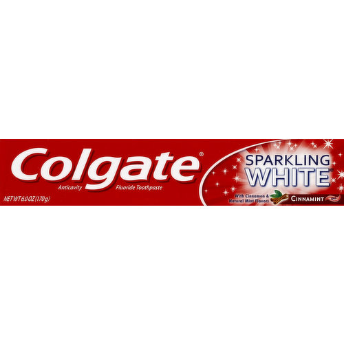 Colgate Toothpaste, Anticavity Fluoride, Cinnamon, Gel