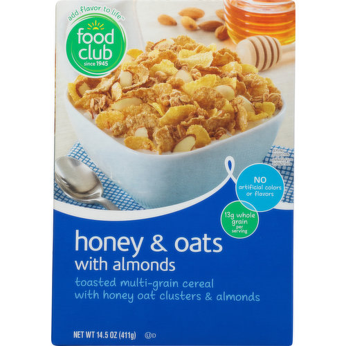 Food Club Cereal, Honey & Oats with Almonds