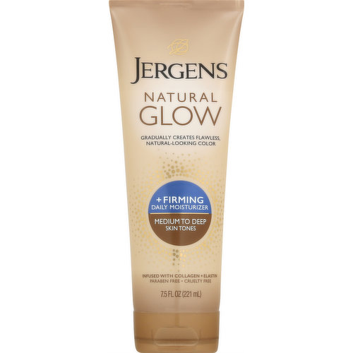 Jergens Daily Moisturizer, +Firming, Medium to Deep Skin Tones