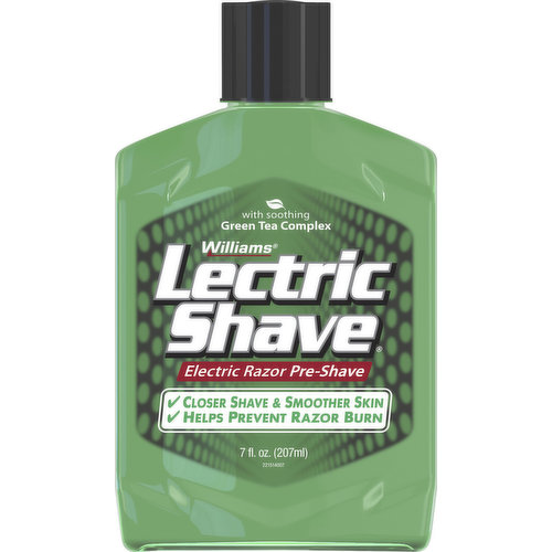 Lectric Shave Electric Razor Pre-Shave, with Soothing Green Tea Complex