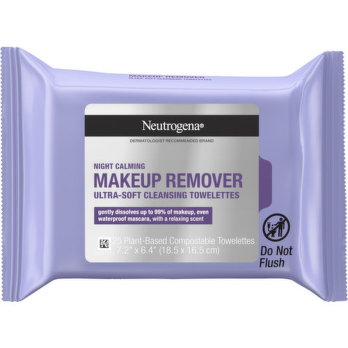 Neutrogena Cleansing Towelettes, Ultra-Soft, Makeup Remover, Night Calming