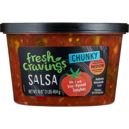 Fresh Cravings Salsa, Chunky, Medium