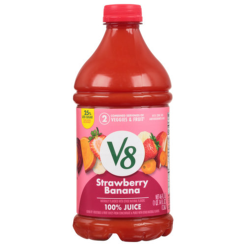 V8 100% Juice, Strawberry Banana
