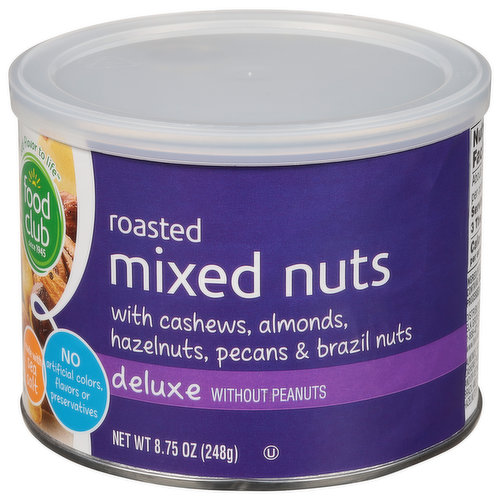 Food Club Mixed Nuts, Roasted, Deluxe