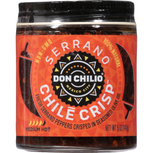 Don Chilio Chile Crisp, Serrano, Medium Hot