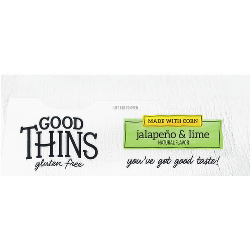 GOOD THINS Good Thins Jalapeño & Lime Corn & Rice Snacks Gluten