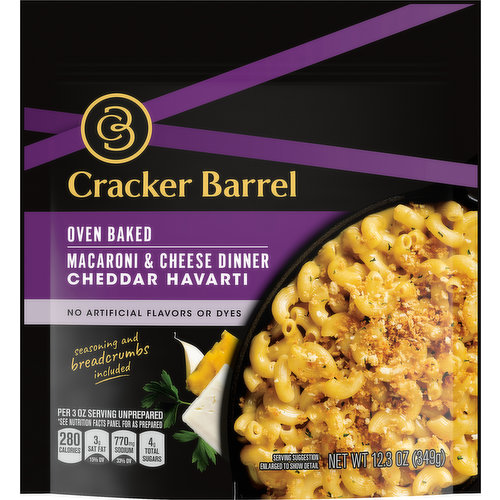 Cracker Barrel Oven Baked Cheddar Havarti Macaroni & Cheese