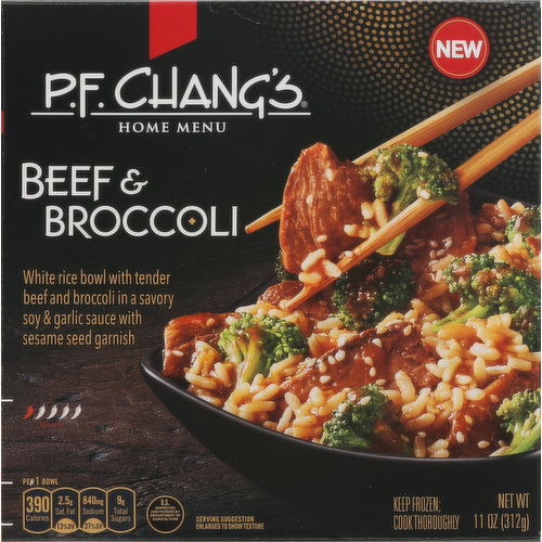 P.F. Chang's Home Menu Beef & Broccoli, Frozen Meal, 11 oz.