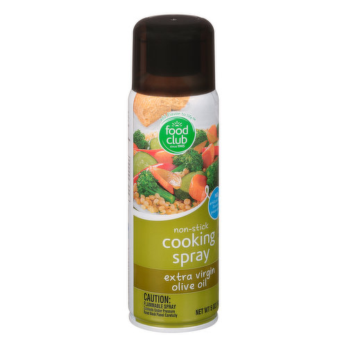 Food Club Cooking Spray, Extra Virgin Olive Oil, Non-Stick