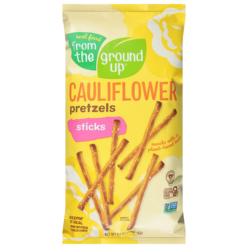 Real Food From the Ground Up Cauliflower Pretzels, Sticks