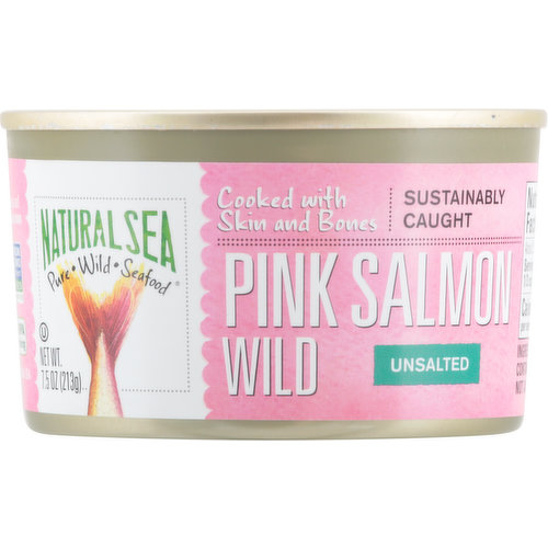 Natural Sea Pink Salmon, Wild, Unsalted